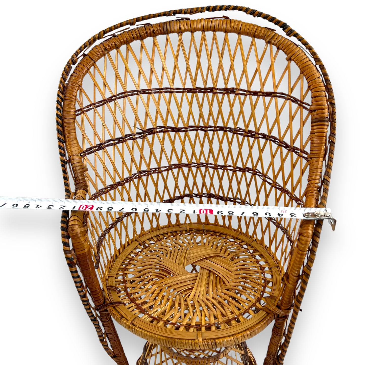 Cane Peacock Dolls Chair
