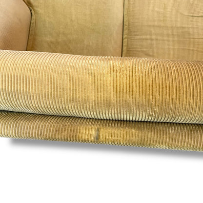Green-Yellow Corduroy 2-Seater Lounge
