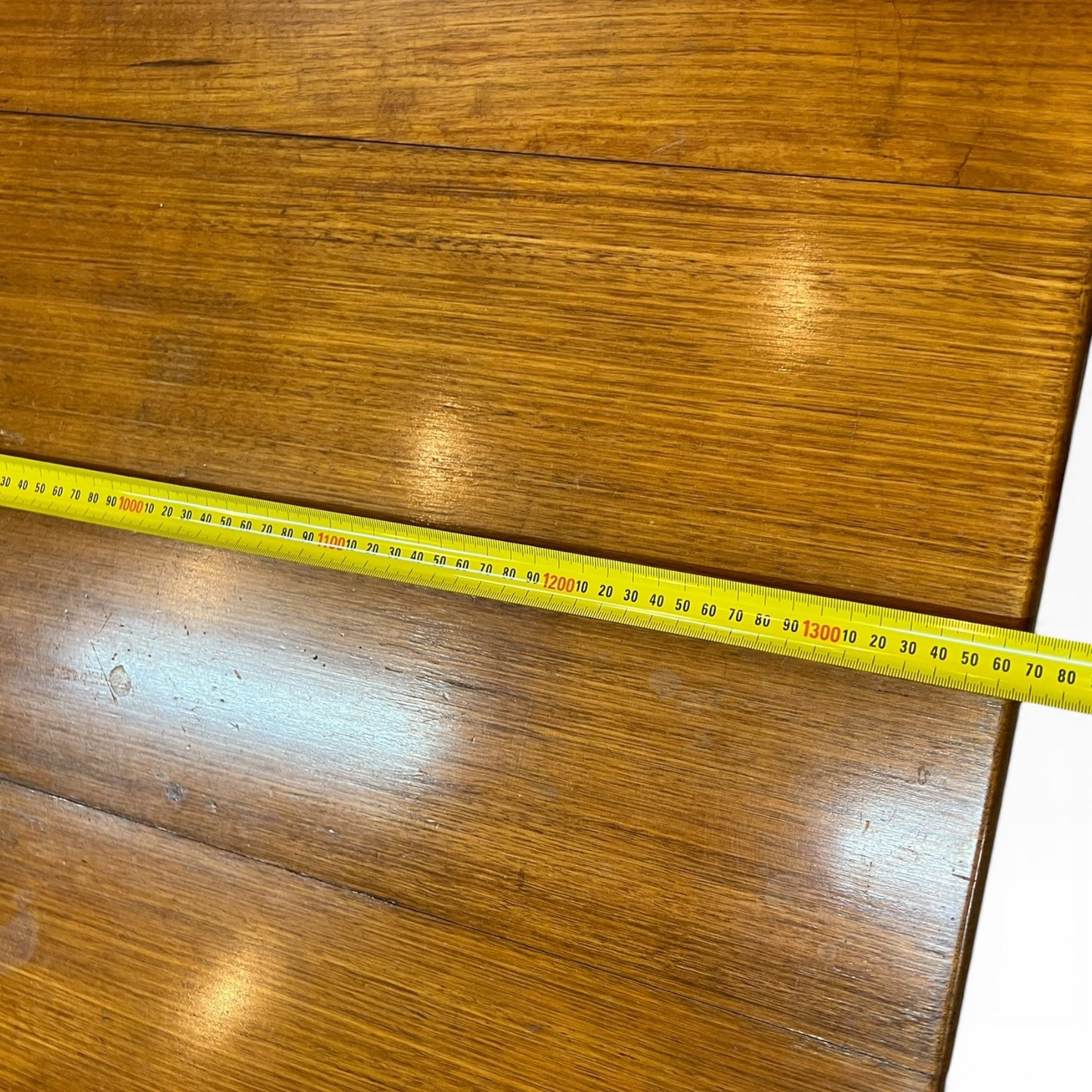 Solid Timber Dining Table – Warm Honey Oak Tone with Turned Legs