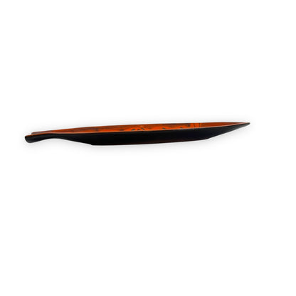 Orange fish plate - “318” Made in Italy
