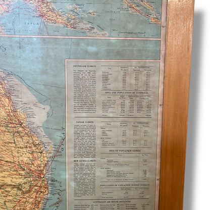 TAA Map of Australia – Mid-Century Aviation Wall Map