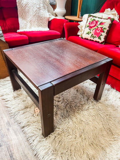 Wood coffee table