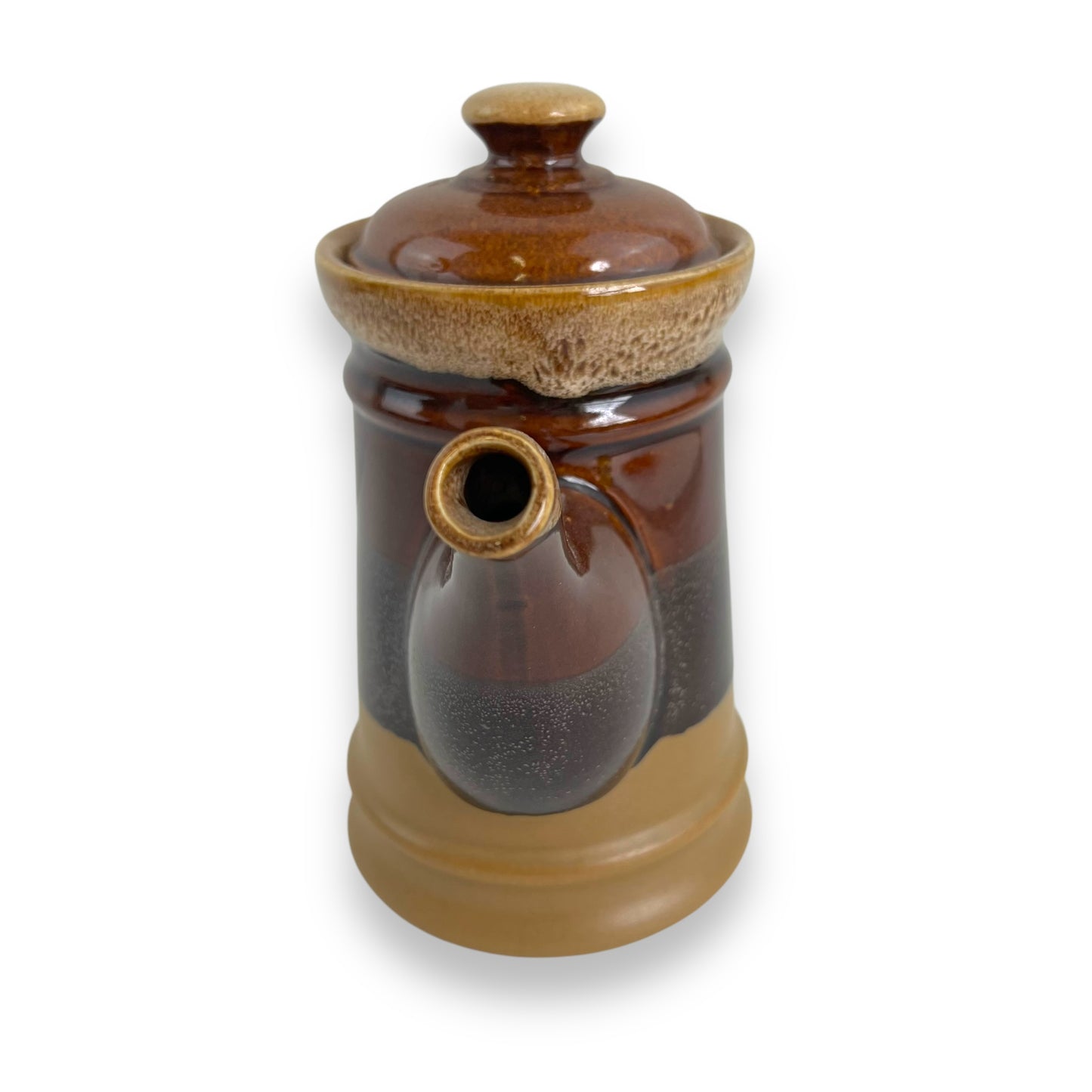 Ceramic Teapot with Brown Gradient Glaze