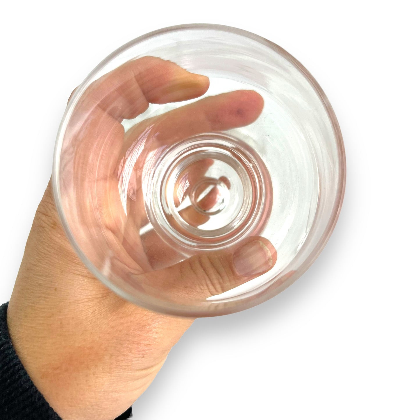 Crown Corning Bubble Stemmed Glass Set of 6 - 9x6.5cm