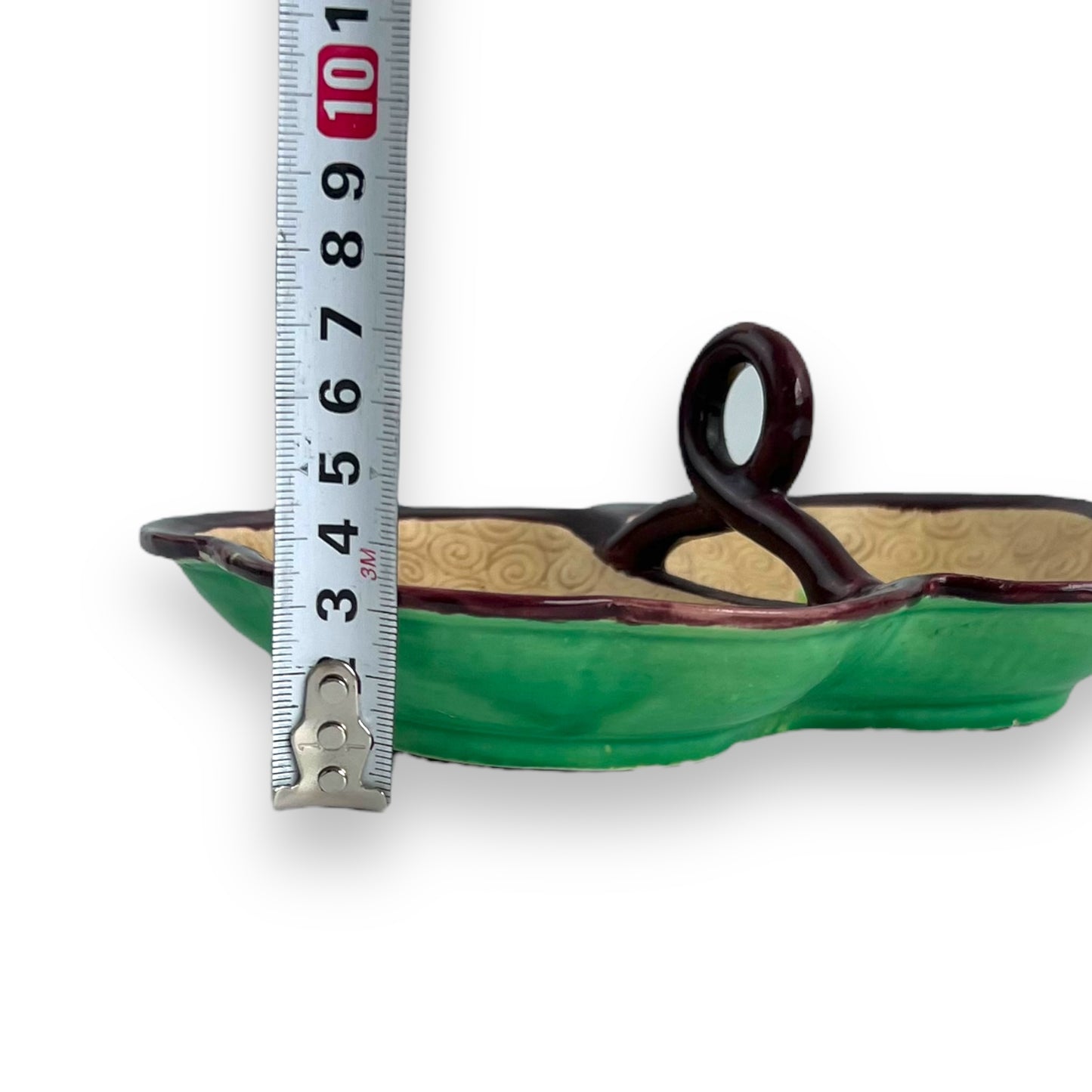 Two part flower dish with handle