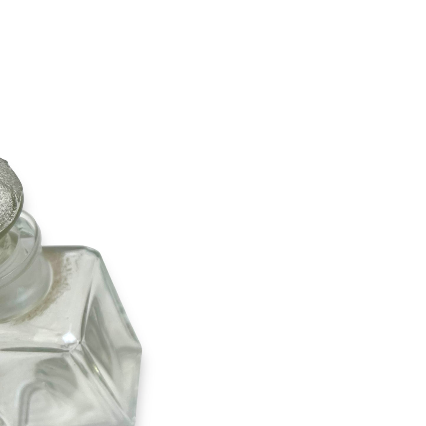 Clear Glass Perfume Bottle with Stopper