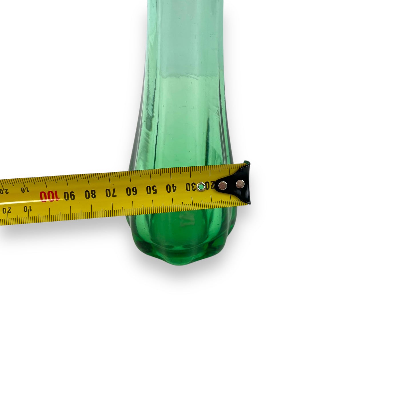 Green Swung Glass Vase
