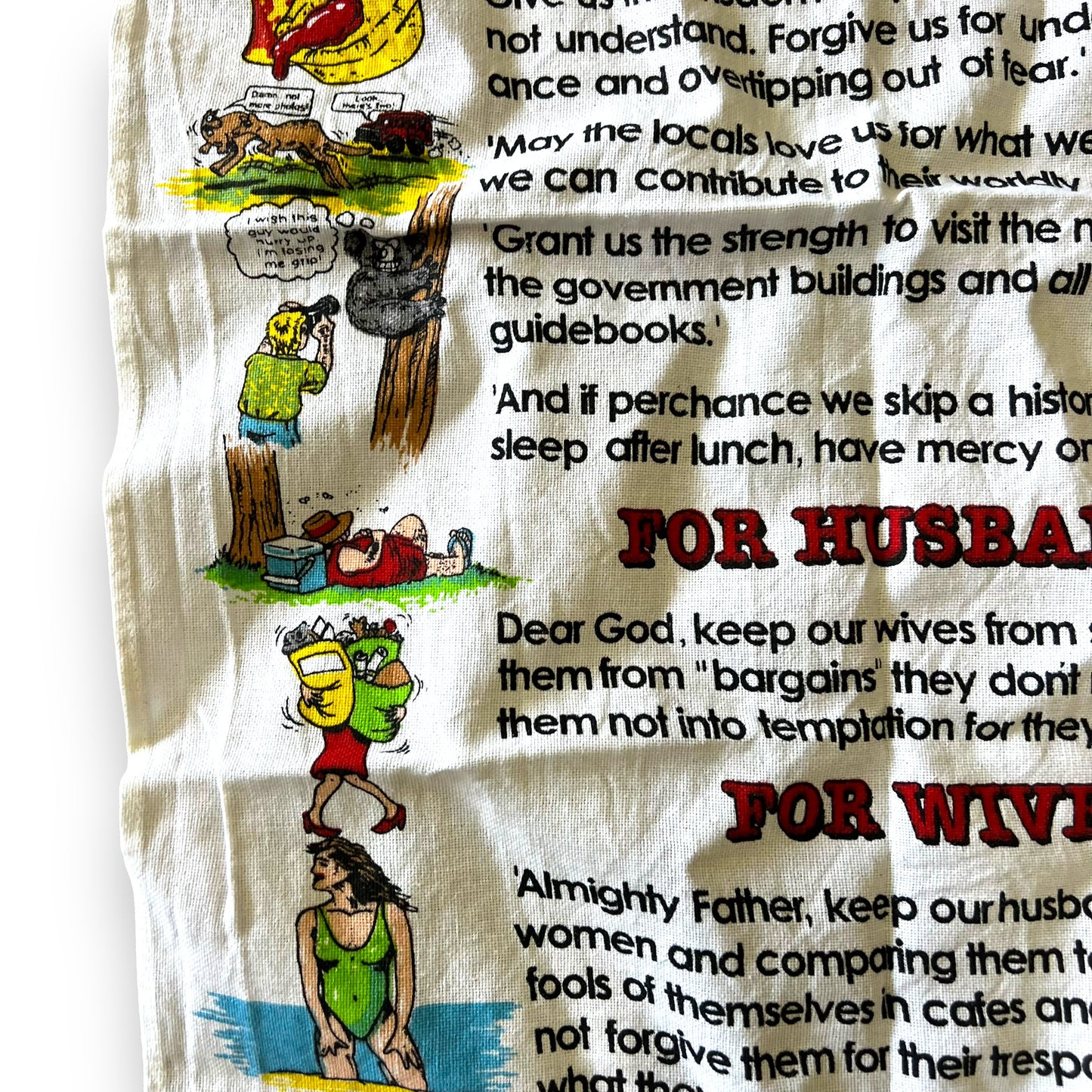 Prayer For Tourists Tea Towel