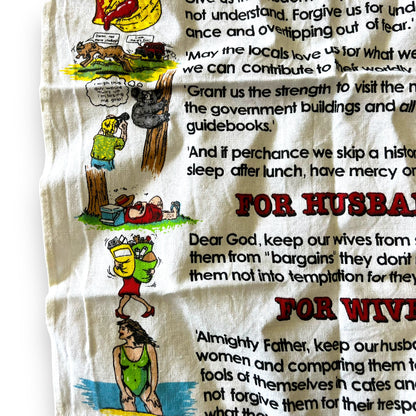 Prayer For Tourists Tea Towel