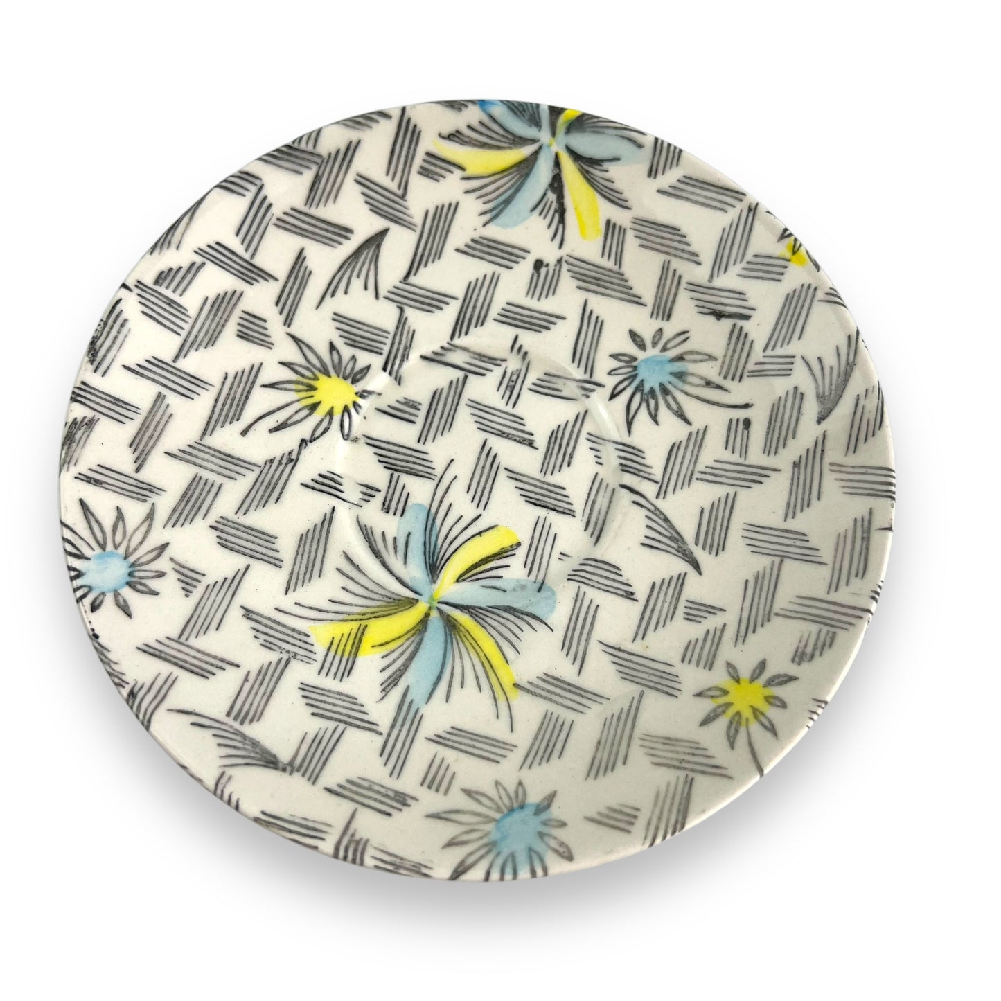 Tyne pattern: Kathie Winkle saucers x2 for James Broadhurst & Sons