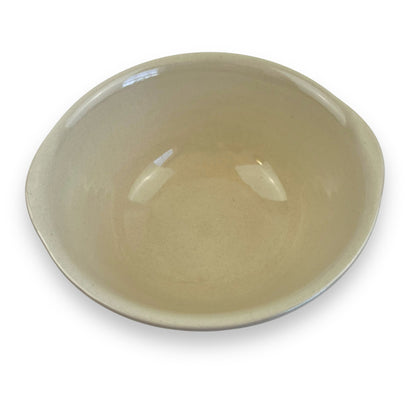 Cream Ceramic Mixing Bowl - Made in Romania.