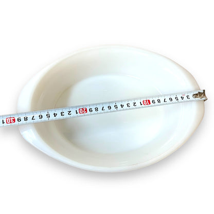 White Crown Pyrex Oval Baking Dish
