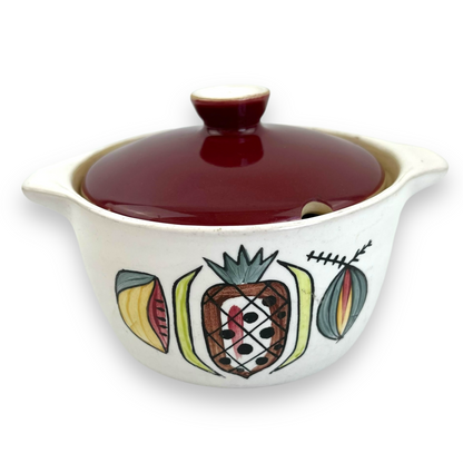 Langley Mill Pottery Jamaica sugar pot and lid
