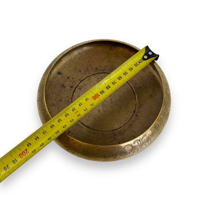 Round brass bowl