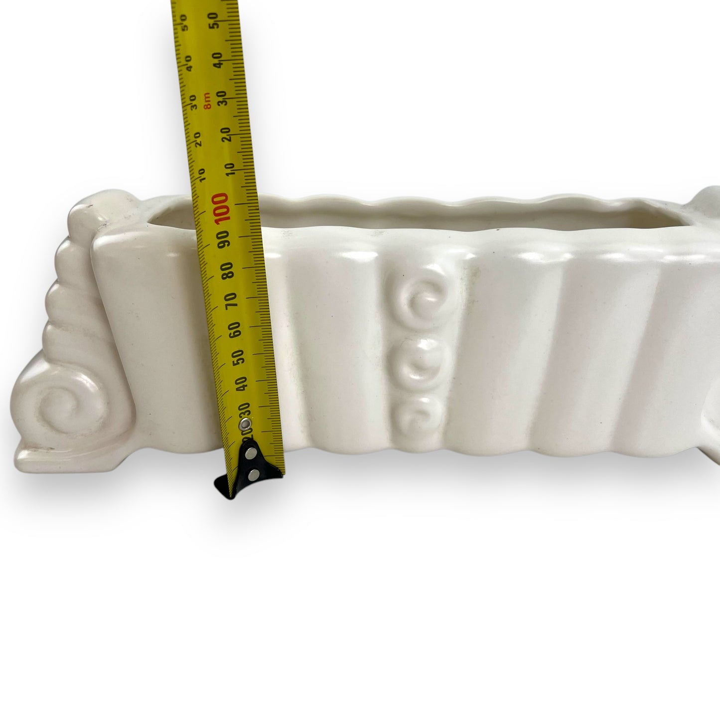 Diana Pottery Trough Vase white