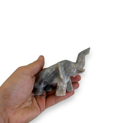 Stone carved elephant ornament
