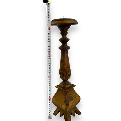 Wooden Candlestick Holder