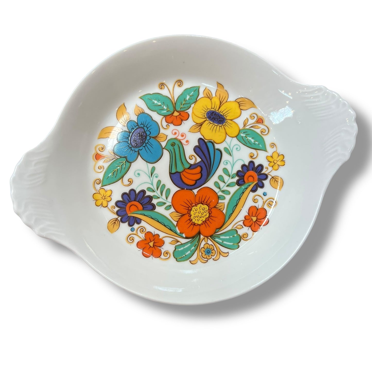Porcelaines Champs-Élysées France Floral Dish set of 4