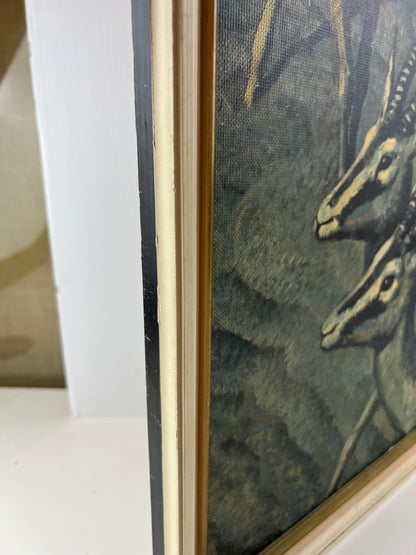 Keith Shackleton – Gazelle Vintage Framed Art Print