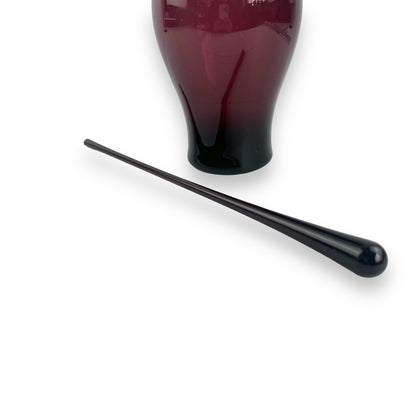 Purple Glass Carafe Jug and stirrer