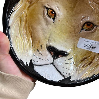 Ceramic Lion Bowl