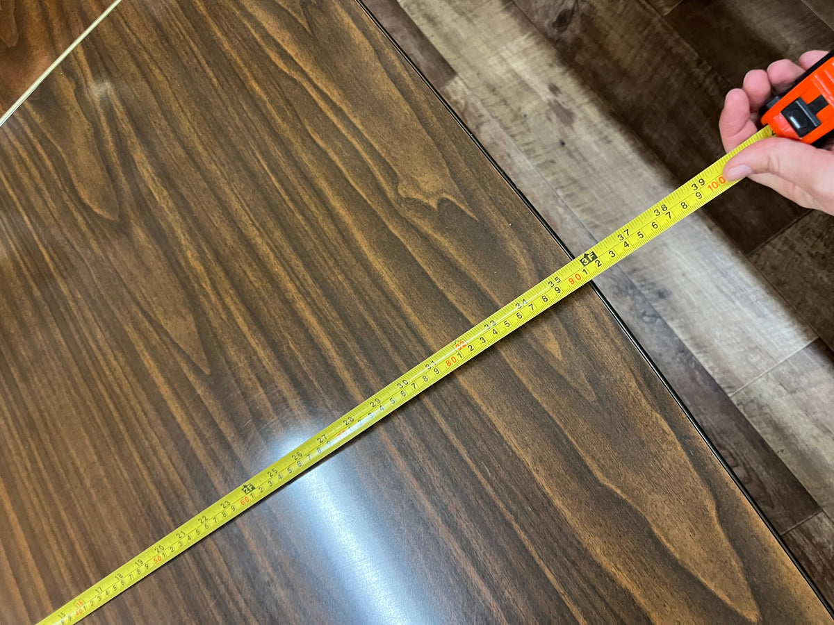 Brown Laminate Drop-Leaf Dining Table