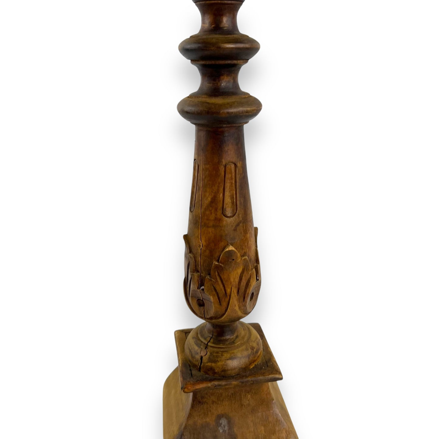 Wooden Candlestick Holder