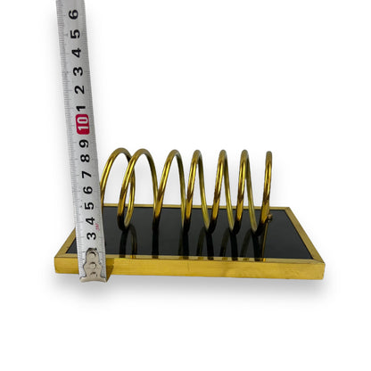 Gold & Black Metal Napkin Spiral Holder