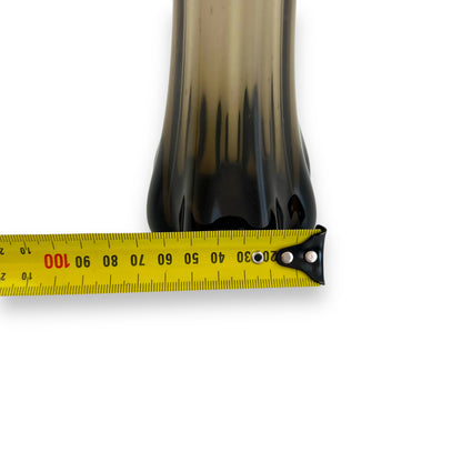 Black Smokey Swung Glass Vase