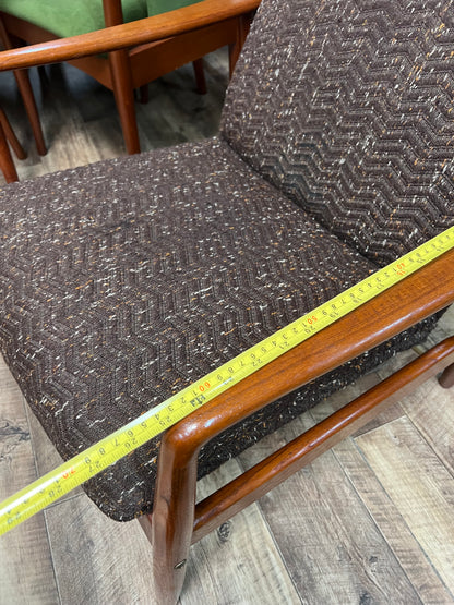 Soren Ladefoged for SL Møbler Danish Teak Reclining Lounge Chair