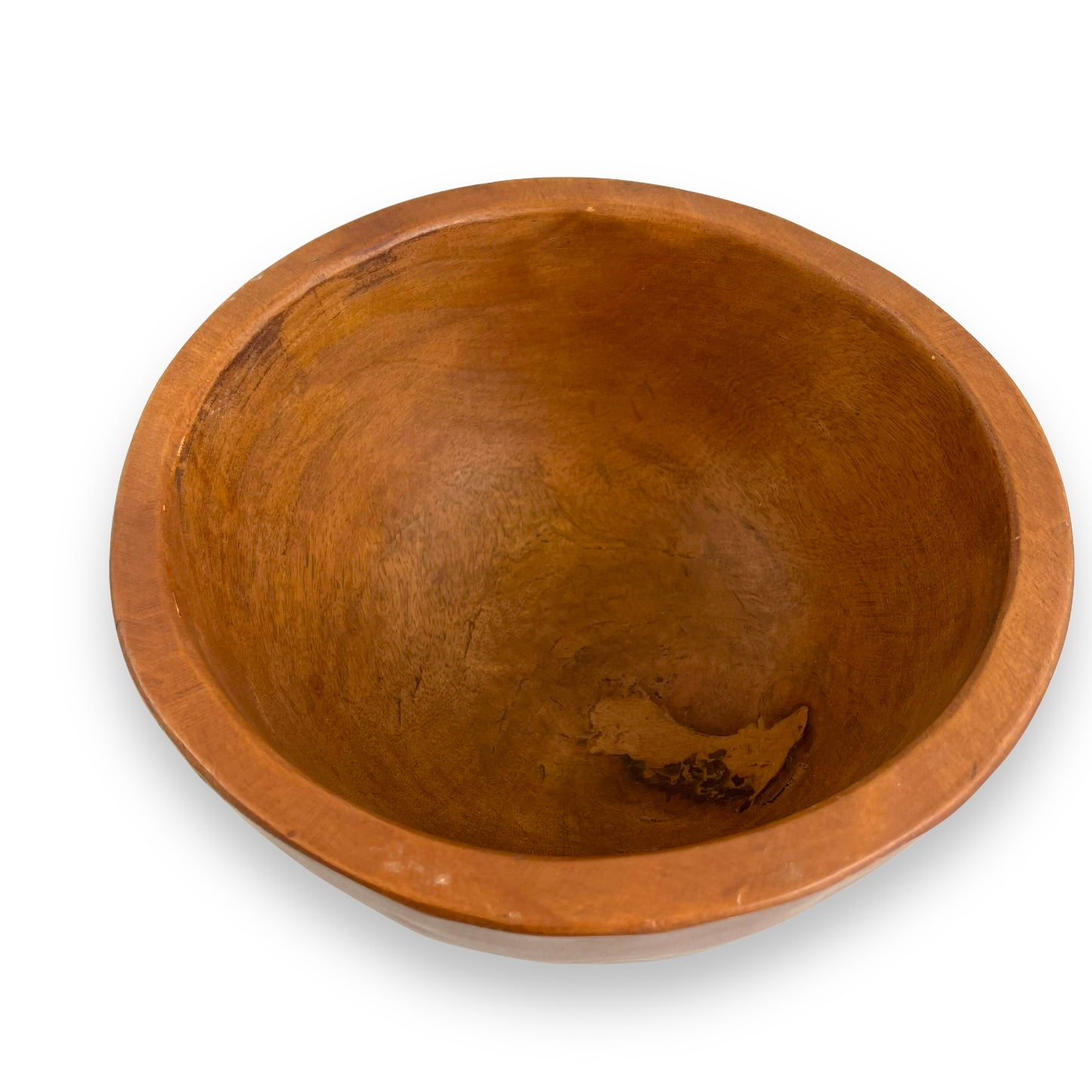 Large wooden pottery barn bowl