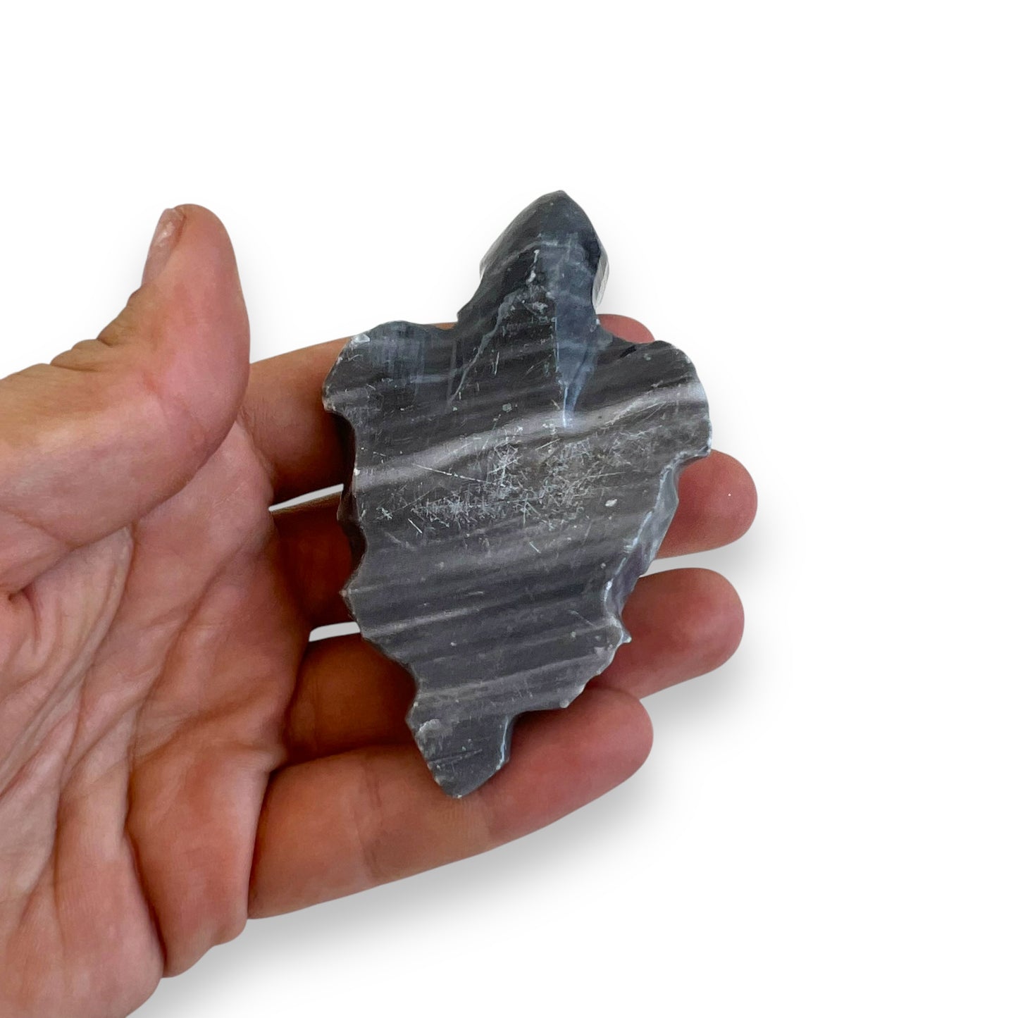 Black stone carved turtle ornament