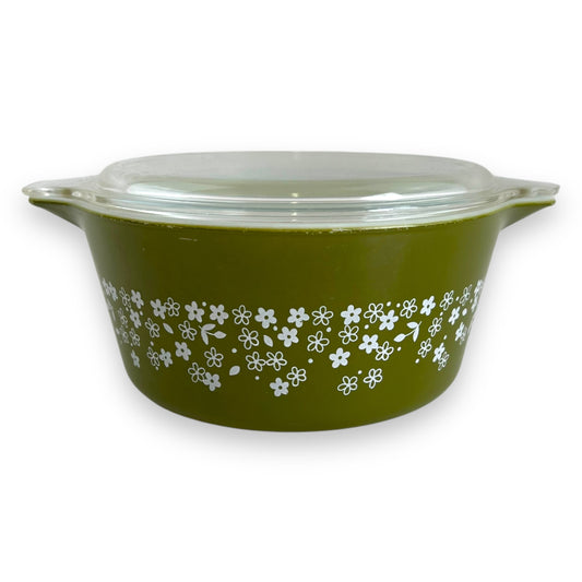 Pyrex 475-B Spring Blossom, Round Casserole with Lid