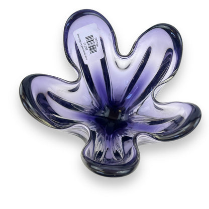 Purple Handkerchief Art Glass Vase