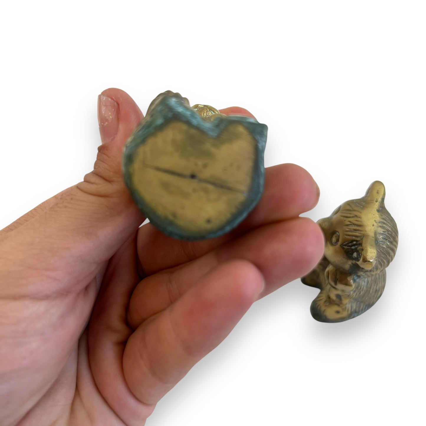 Brass bear pair