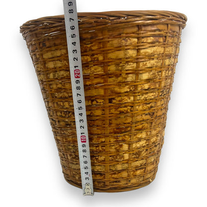 Cane Basket with Tortoiseshell Cane Weave