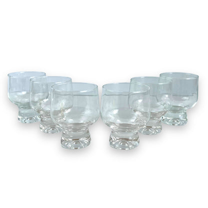 Crown Corning Bubble Stemmed Glass Set of 6 - 9x6.5cm