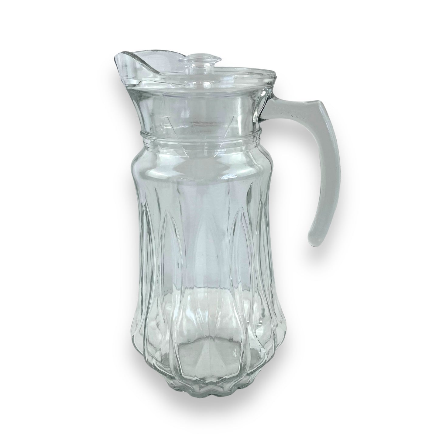 Large clear glass water/cocktail jug