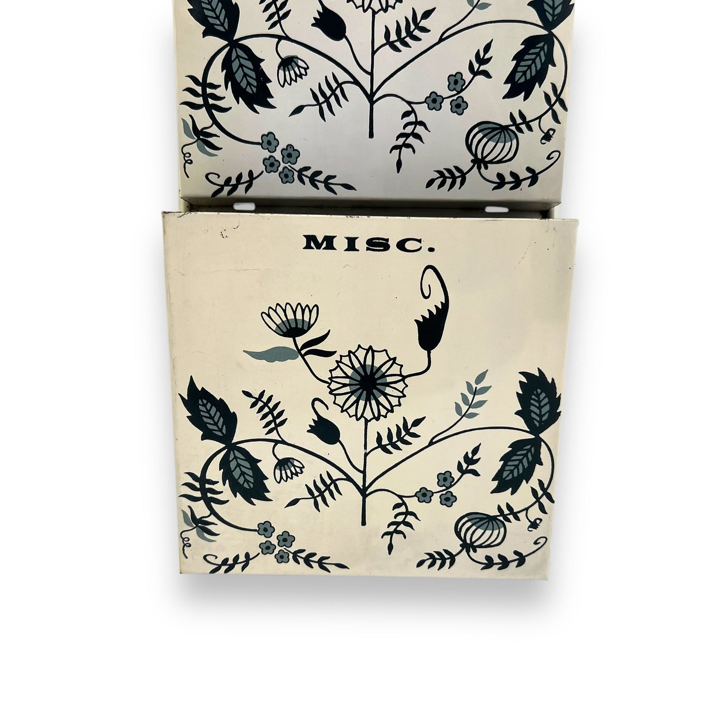 Letter, Bills, Misc Metal Blue Flower Pattern Organiser