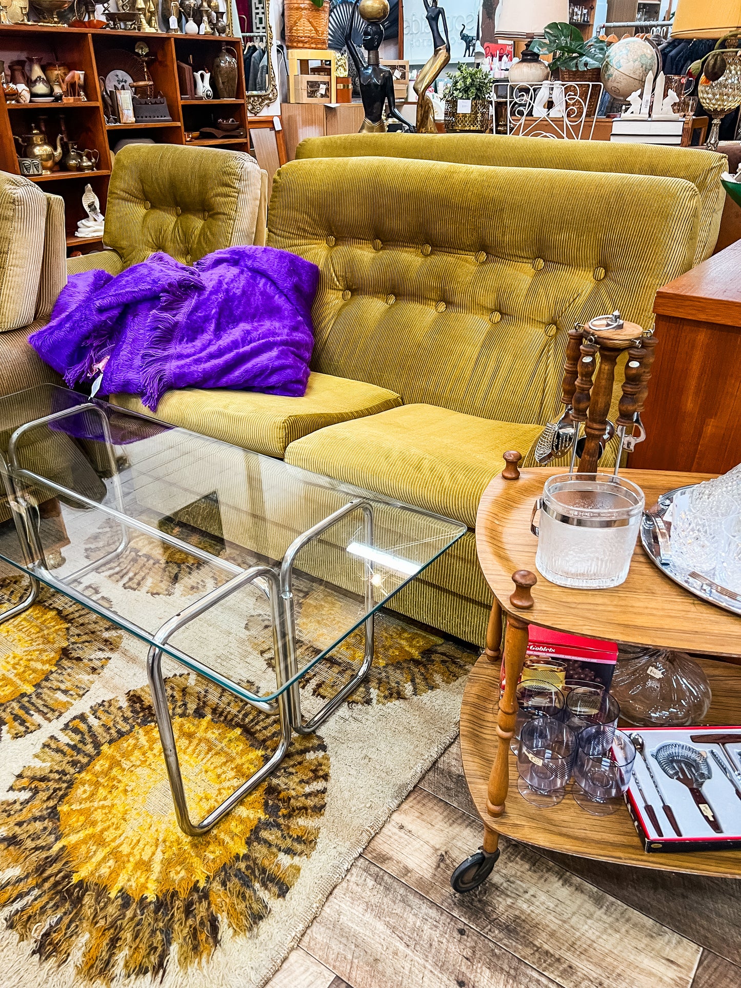 Chrome & Glass Coffee Table