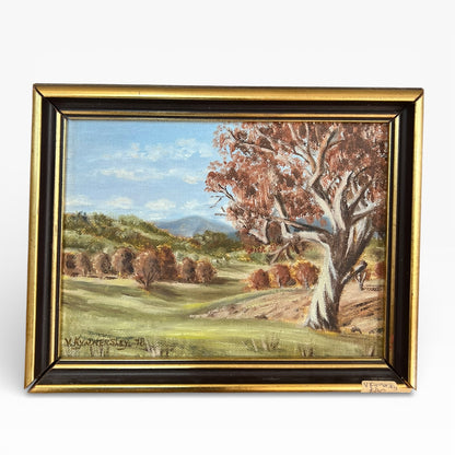 Australian Landscape Oil Painting – Signed V. Kynnersley
