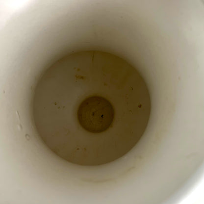 White ceramic urn shape vase