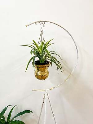 White Metal Plant/Bird Cage Hanger Stand