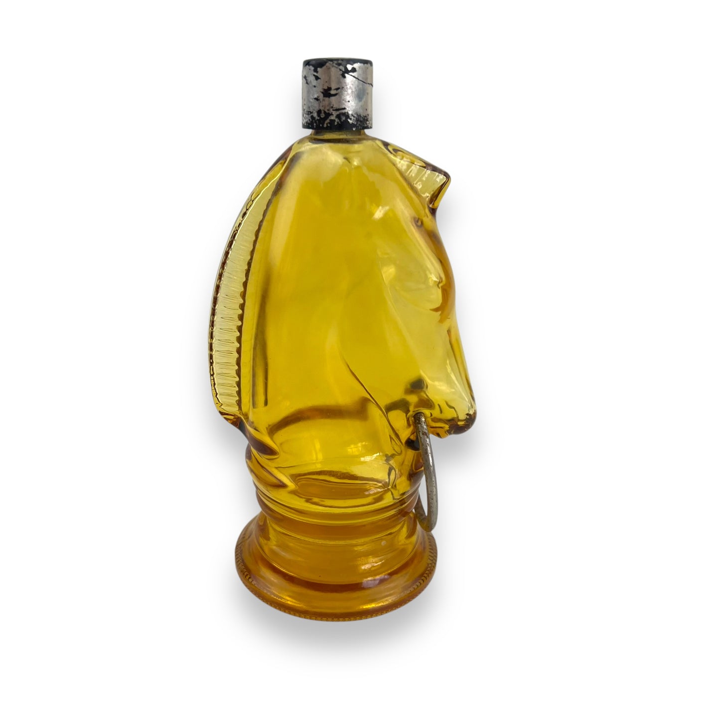 Avon Horse Head Afterhsave Amber Glass Bottle