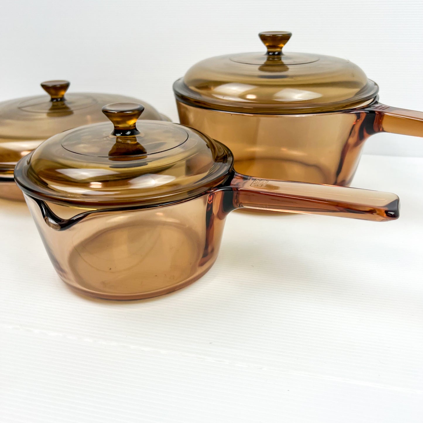 Vision Corning France Pots and Saucepan Glass Set with Lids