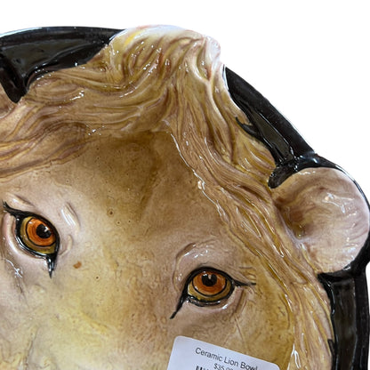 Ceramic Lion Bowl