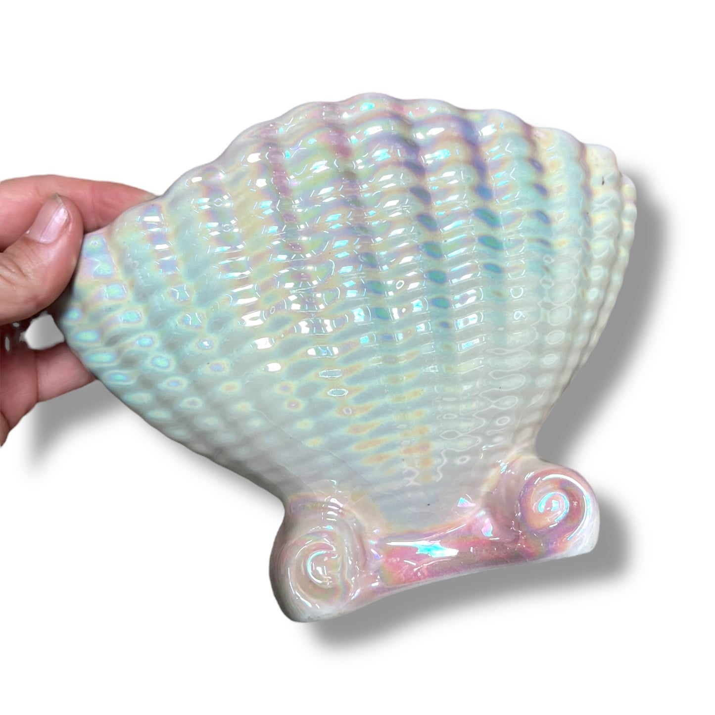 Iridescent Shell Vase