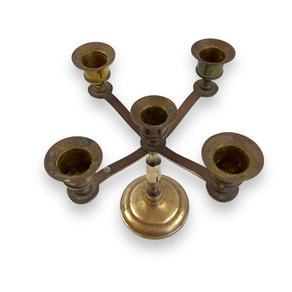 Brass Candlestick Holder for 5 candles