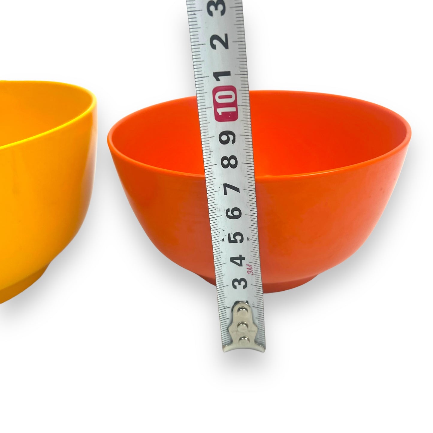 Rosti Denmark orange and yellow Melamine bowl set 1970s