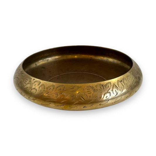 Round brass bowl